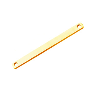 OK1325-GD Zlacená ocelová destička 2,5 x 32 mm