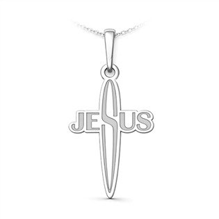 PA1484 Stříbrný přívěsek Jesus