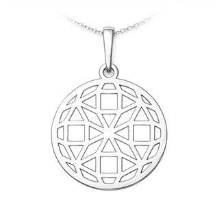 PA1573 Stříbrný přívěsek geometrická mandala