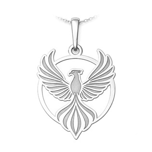 PA1791 Stříbrný přívěsek fenix