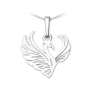 PA1876 Stříbrný přívěsek fenix