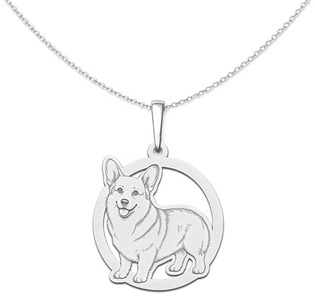 PA1973 Stříbrný přívěsek pes velšský corgi