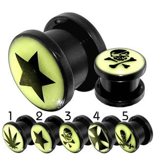 PL01069-04C Plug do ucha fosforeskující