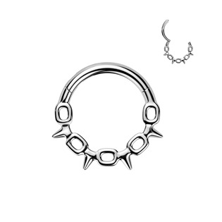 SG122-ST Ocelový kruh - helix / cartilage / septum piercing