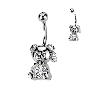 WP0073 Piercing do pupíku medvídek