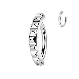 WP0087 Piercing do pupíku se strukturovaným štítem