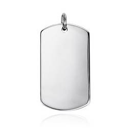 ZB315 Stříbrný přívěsek - dog tag