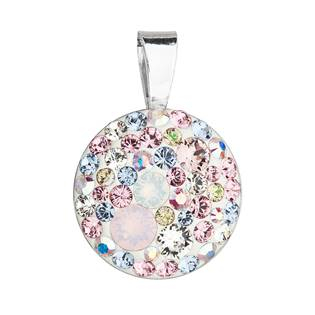EG1081-MR Stříbrný přívěšek s kameny Crystals from Swarovski® Magic Rose