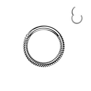 SG142-1208 Ocelový piercing - segment kruh