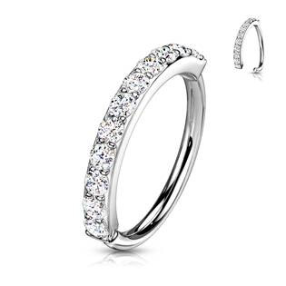 NS0047ST-1208 Piercing do nosu / ucha se zirkony