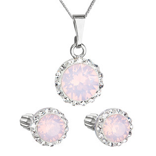 EG3183-RWO Sada šperků s krystaly Swarovski náušnice, řetízek a přívěsek