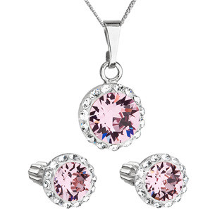 EG3183-LRO Sada šperků s krystaly Swarovski náušnice, řetízek a přívěsek